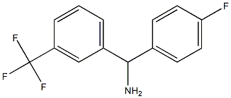 ALPHA-(4-FLUOROPHENYL)-3-(TRIFLUOROMETHYL)-BENZENEMETHANAMINE Struktur