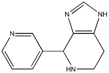 4-Pyridin-3-yl-4,5,6,7-tetrahydro-1H-imidazo-[4,5-c]pyridine Struktur