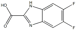 5,6-difluoro-1H-benzimidazole-2-carboxylic acid Struktur