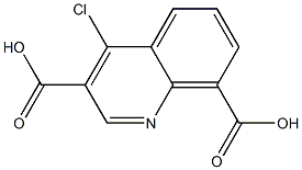 4-chloroquinoline-3,8-dicarboxylic acid Struktur