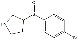 3-(4-Bromo-benzenesulfinyl)-pyrrolidine Struktur