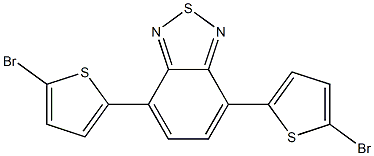 4,7-bis(5-bromothiophen-2-yl)benzo[c][1,2,5]thiadiazole Struktur