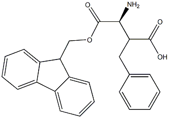 (S)-Fmoc-3-amino-2-benzyl-propionic acid Struktur