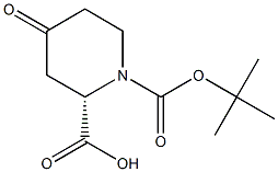 (2S)-1-(tert-Butoxycarbonyl)-4-oxopiperidine-2-carboxylic acid Struktur