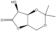 3,5-O-Isopropylidene-D-lyxonic acid-1,4-lactone Struktur