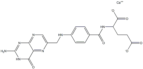 Calcium folate Struktur