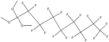 Perfluoro octyl trimethoxy silane Struktur