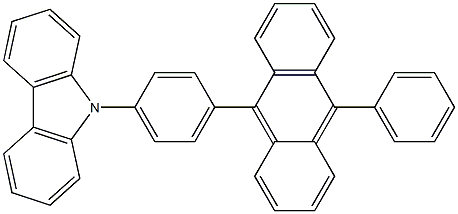 9-(4-(10-phenylanthracen-9-yl)phenyl)-9H-carbazole Struktur