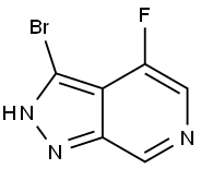 3-Bromo-4-fluoro-2H-pyrazolo[3,4-c]pyridine Struktur