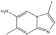 3-Iodo-7-methyl-imidazo[1,2-a]pyridin-6-ylamine Struktur