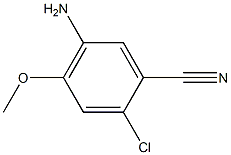 5-Amino-2-chloro-4-methoxy-benzonitrile Struktur