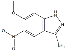 6-Methoxy-5-nitro-1H-indazol-3-ylamine Struktur