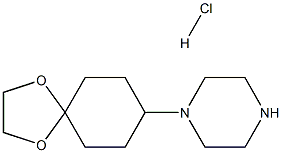 1-(1,4-DIOXASPIRO[4.5]DEC-8-YL)PIPERAZINE HYDROCHLORIDE Struktur