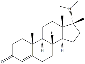 (17BETA)-17-(DIMETHYLAMINO)-17-METHYLANDROST-4-EN-3-ONE Struktur