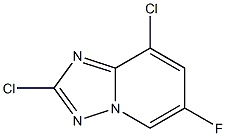 2,8-Dichloro-6-fluoro-[1,2,4]triazolo[1,5-a]pyridine Struktur