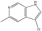 3-Chloro-5-methyl-1H-pyrrolo[2,3-c]pyridine Struktur