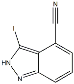 3-Iodo-2H-indazole-4-carbonitrile Struktur