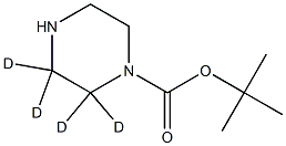 N-Boc-piperazine-d4 Struktur