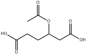 3-(Acetyloxy)hexanedioic Acid Struktur