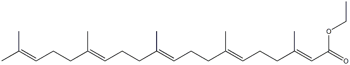 3,7,11,15,19-Pentamethyl-2,6,10,14,18-eicosapentaenoic Acid Ethyl Ester Struktur