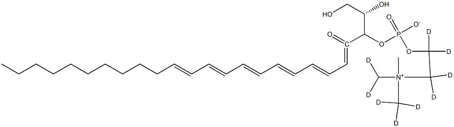 1-Docosahexaenoyl-sn-glycero-3-phosphocholine-d9 Struktur