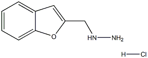 (Benzofuran-2-ylmethyl)hydrazine hydrochloride Struktur