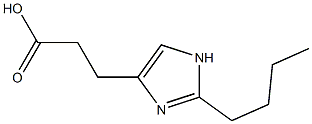 3-(2-BUTYL-1H-IMIDAZOL-4-YL)-PROPIONIC ACID Struktur