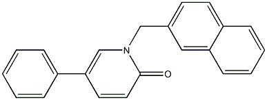 1-(2-NAPHTHYLMETHYL)-5-PHENYLPYRIDIN-2(1H)-ONE Struktur