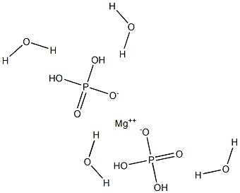 Magnesium dihydrogen orthophosphate tetrahydrate Struktur