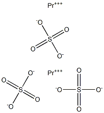 Praseodymium(III) sulfate Struktur