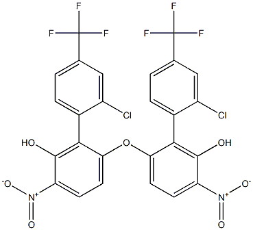 2-chloro-4-trifluoromethylphenyl-3'-hydroxy-4'-nitrophenyl ether Struktur