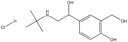 L-salbutamol hydrochloride Struktur