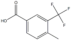 3-trifluoromethyl-4-methyl benzoic acid Struktur