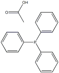 Triphenylphosphine acetate Struktur