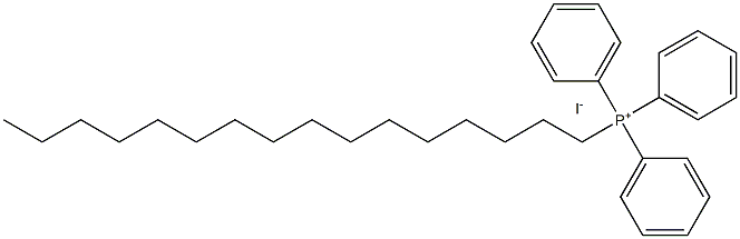 Cetyltriphenylphosphonium iodide Struktur