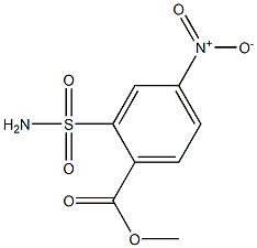 4-NITRO-2-SULFAMOYLBENZOICACIDMETHYLESTER Struktur