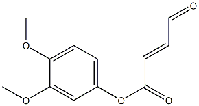 (E)-(3,4-dimethoxyphenyl)-4-oxo-2-butenoate Struktur