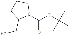 Pyrrolidine-1-carboxylic acid, 2-(hydroxymethyl)-, t-butyl ester Struktur