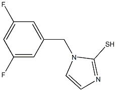 1-(3,5-difluorobenzyl)imidazole-2-thiol Struktur