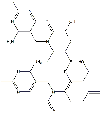 allylthiaminedisulfide Struktur