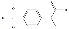 2-(4-sulfophenyl)butyric acid Struktur