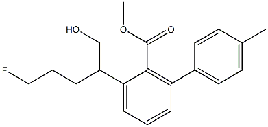 N-3-fluoropropyl-2-carbomethoxy-3-(4'-methylphenyl)nortropane Struktur