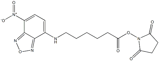 succinimidyl 6-(7-nitrobenz-2-oxa-1,3-diazol-4-yl)aminohexanoate Struktur