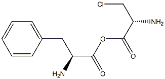 phenylalanyl-beta-chloroalanine Struktur