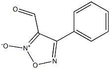 4-phenyl-1,2,5-oxadiazole-3-carboxaldehyde-2-oxide Struktur