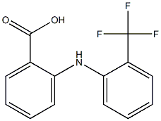 N-(2-trifluoromethylphenyl)anthranilic acid Struktur