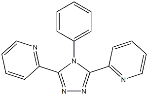 4-phenyl-3,5-bis(2-pyridyl)-4H-1,2,4-triazole Struktur