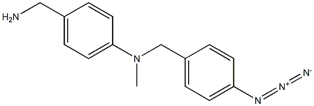 N-(4-azidobenzyl)-N-methyl-4-aminobenzylamine Struktur