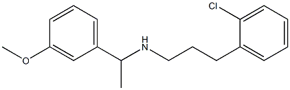 N-(2-chlorophenylpropyl)-1-(3-methoxyphenyl)ethylamine Struktur