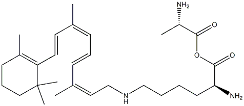 alanyl-N(epsilon)-retinyllysine Struktur